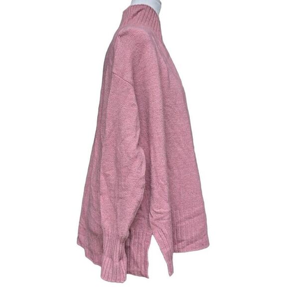The Limited Coral Pink Mock Neck Sweater Pullover Long Sleeve Size L Relaxed Fit - Picture 5 of 8